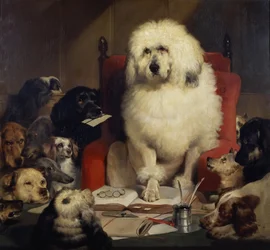 Gerichtsverhandlung oder Gesetzgebung, ca. 1840