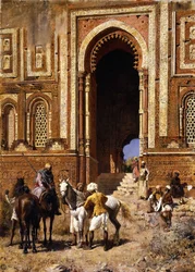 Das Tor von Alah-ou-din, Alt-Delhi, spätes 19. Jahrhundert