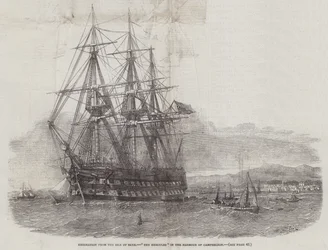 Auswanderung von der Isle of Skye, Die Hercules im Hafen von Campbelton