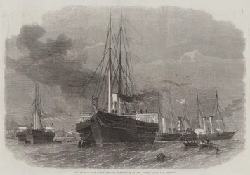 Ihre Majestät die Königin verlässt Greenhithe auf der königlichen Yacht nach Deutschland