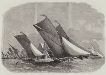 Segelregatta auf der Themse