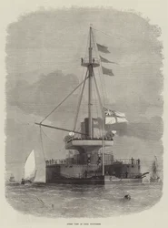 Heckansicht der HMS Thunderer