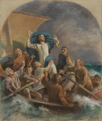 Christus stillt den Sturm, Studie für das Altarbild in der Kirche von Raahe