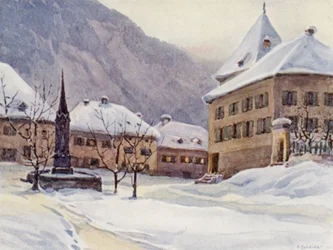 Der Rhein: Chur, Coire, Der Domplatz