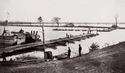 Pontoonbrücke, 1861-65