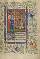 Hiob wird von seiner Frau und seinen Freunden verspottet