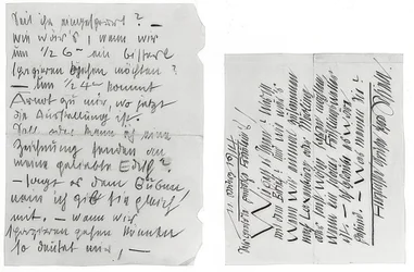 Brief von Egon Schiele an die Schwestern Edith und Adele Harms vom 11. März 1914