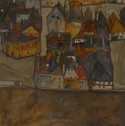 Stadt in der Dämmerung Die kleine Stadt II, 1913