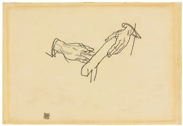 Handstudie, Dr. Viktor Ritter von Bauer, 1917