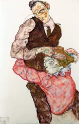 Liebende - 1914-1915 - 47,4 x 30,5 - Leopold Museum, Wien