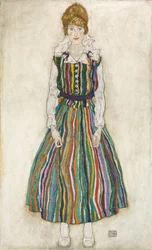Porträt von Edith, der Ehefrau des Künstlers, 1915