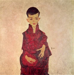 Rainerbub (Porträt des etwa 6-jährigen Herbert Rainer) 1910