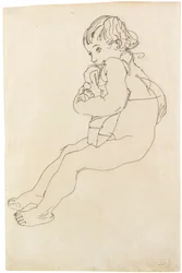 Sitzendes Kind, 1916
