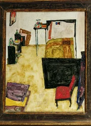 Das Zimmer des Künstlers in Neulengbach, Österreich
