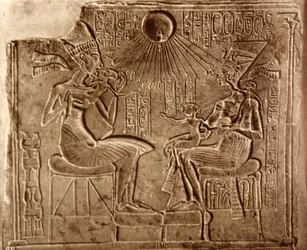 Echnaton und seine Familie, aus Achet-Aton (dem heutigen Tell el-Amarna)