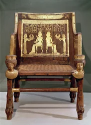 Stuhl der Prinzessin Satamun, Tochter von Amenophis III, Neues Reich, ca. 1391-1353 v. Chr.