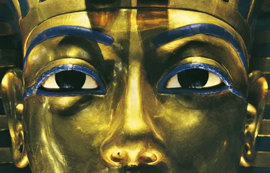 Ägypten, Theben, Luxor, Tal der Könige, Grab des Tutanchamun, Schätze des Tutanchamun, Goldmaske des Pharaos