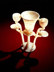 Lampe in Form von drei Lotusblumen, aus dem Grab von Tutanchamun, Neues Reich