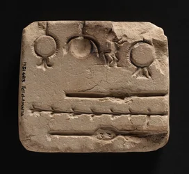 Kalksteinform für das Gießen von Metallschmuck, Neues Reich