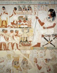 Menna überwacht seine Arbeiter auf den Feldern (Detail)