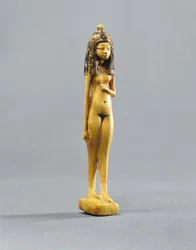 Statuette eines nackten Mädchens, Neues Reich, ca. 1390-1353 v. Chr.