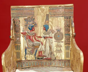 Thron aus dem Grab des Tutanchamun (ca. 1370-1352 v. Chr.), Neues Reich