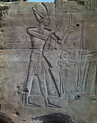 Thutmosis III, Relief, Tempel des Amun, Karnak-Tempelkomplex (Unesco-Welterbeliste)
