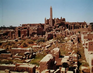 Ansicht des Tempels von Amun, Neues Reich