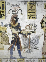 Ritualopfer, Grab von Ramses III, Tal der Könige, Theben, Luxor, Ägypten
