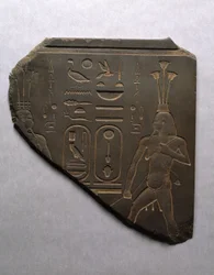 Der Nilgott Hapi bindet rituell Ober- und Unterägypten zusammen, 663-525 v. Chr.