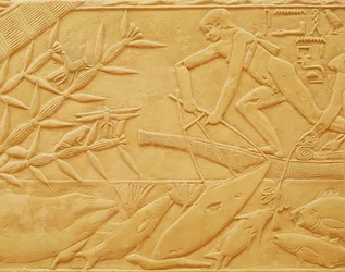 Angelszene, aus dem Mastaba von Kagemni, Altes Reich