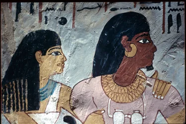 Altes Ägypten, Wandmalerei, Grab von Sennufer, Grab der Adligen, Theben