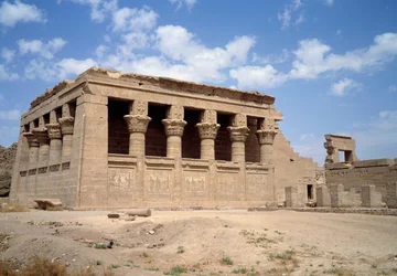 Antike Architektur: Der Tempel der Hathor in Dendera, Ägypten
