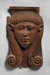 Tafel von einer Hathor-Säule, 380–200 v. Chr. (Zeder)