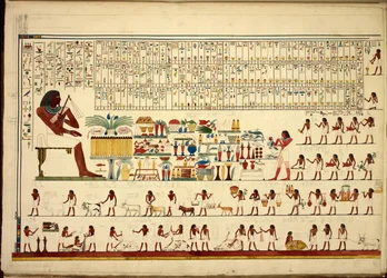 Ägyptische Hieroglyphen, aus Ansichten usw. von Sheikh-Hassan bis Beni-Hassan, Atlas Folio