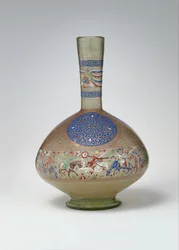 Emaillierte und vergoldete Flasche, ca. 1270-99