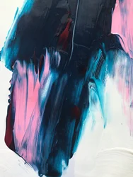 Dynamisches Blau-Pink Abstrakt