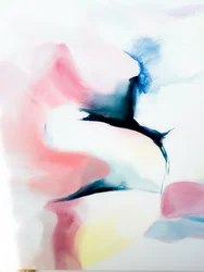 Rosa-Blauer Ätherischer Fluss