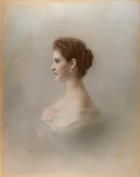 Porträt von Großfürstin Elisabeth Fjodorowna, Prinzessin Elisabeth von Hessen und bei Rhein