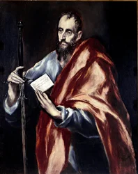 Apostolat der Kathedrale von Toledo: Der Apostel Paulus. Gemälde von Domenikos Theotokopoulos genannt El Greco (1540-1614)