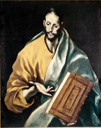 Apostolat der Kathedrale von Toledo: der Apostel Jakobus der Jüngere. Gemälde von Domenikos Theotokopoulos genannt El Greco (1540-1614)