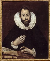 Männerporträt. Gemälde von Domenikos Theotokopoulos genannt El Greco, circa 1600-1610