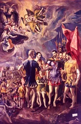 Das Martyrium des heiligen Mauritius, 286 um 1580-1581