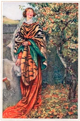 Bei dem der König sie leer angesehen und vorbeigegangen war, Illustration aus 