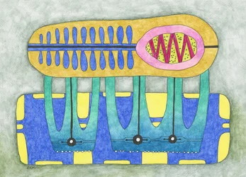 Verspielter abstrakter Mechanismus