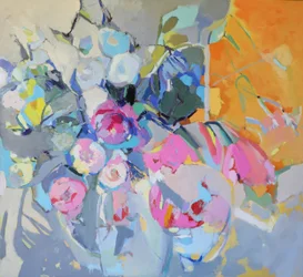 Abstrakte Blumenblüte