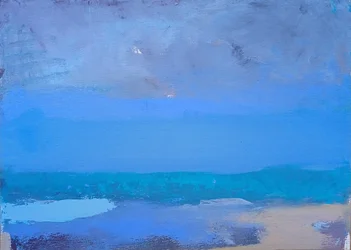 Blauer Horizont Abstrakt