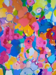 Lebendige abstrakte Blumen