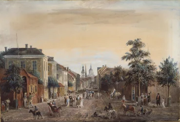 Straße in Stockholm (Drottninggatan)