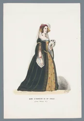 Hofdame des 16. Jahrhunderts (unter Heinrich II.)